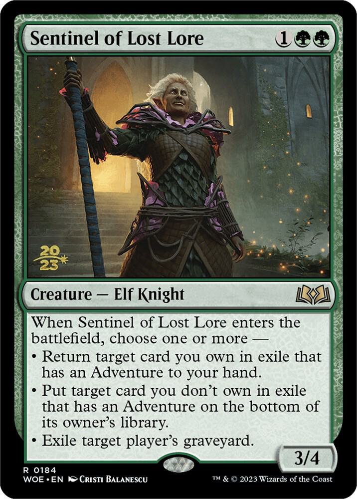 Sentinel of Lost Lore [Prerelease Cards] 184