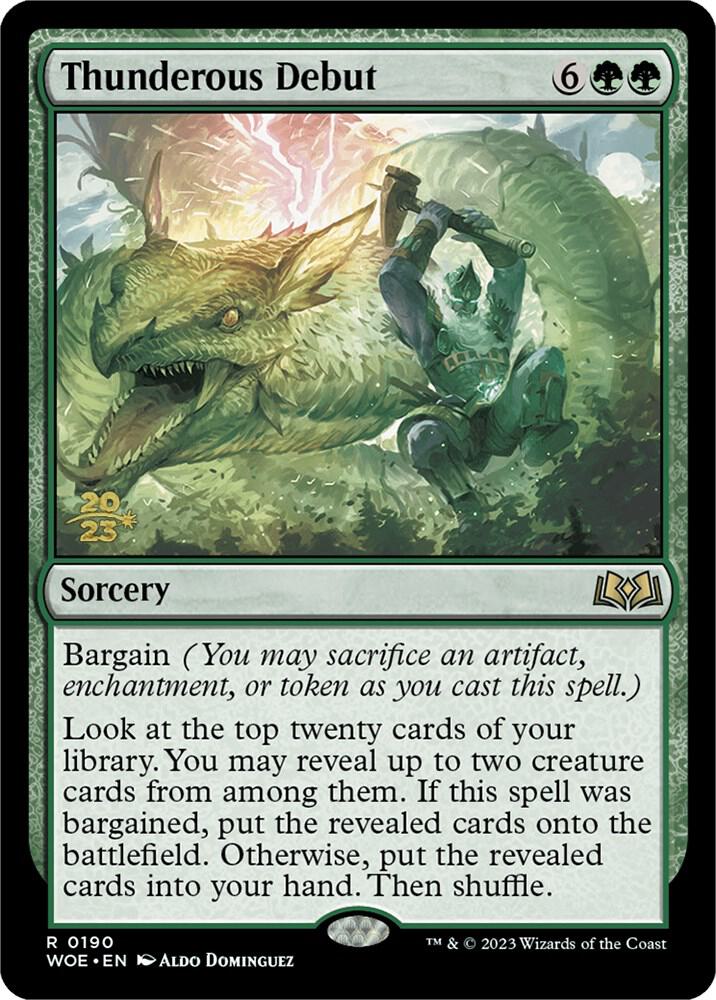 Thunderous Debut [Prerelease Cards] 190