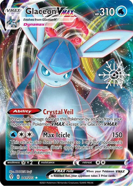 Glaceon VMAX - 041/203 (Holiday Calendar) [Miscellaneous Cards & Products] 041/203