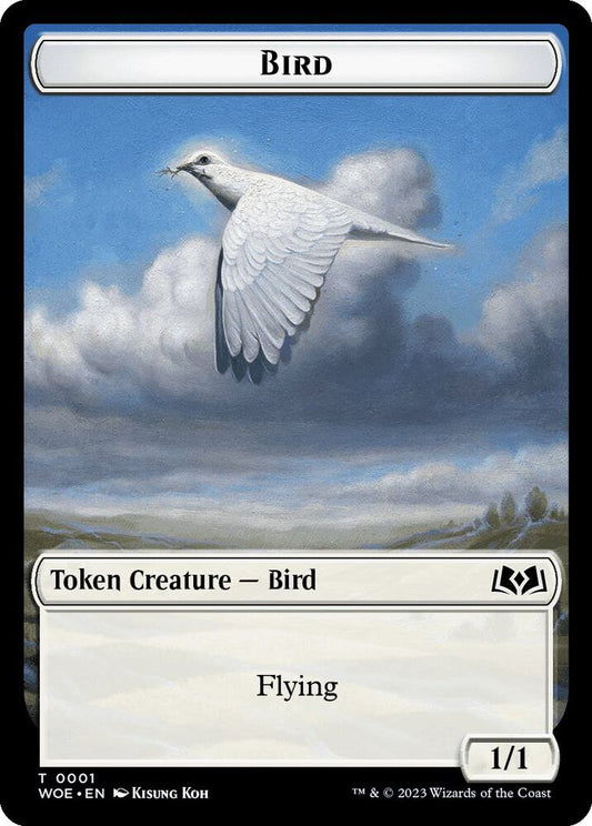 Bird // Food (0012) Double-Sided Token [Wilds of Eldraine] 1 // 12