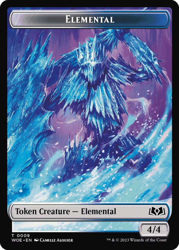 Elemental // Food (0010) Double-Sided Token [Wilds of Eldraine] 9 // 10