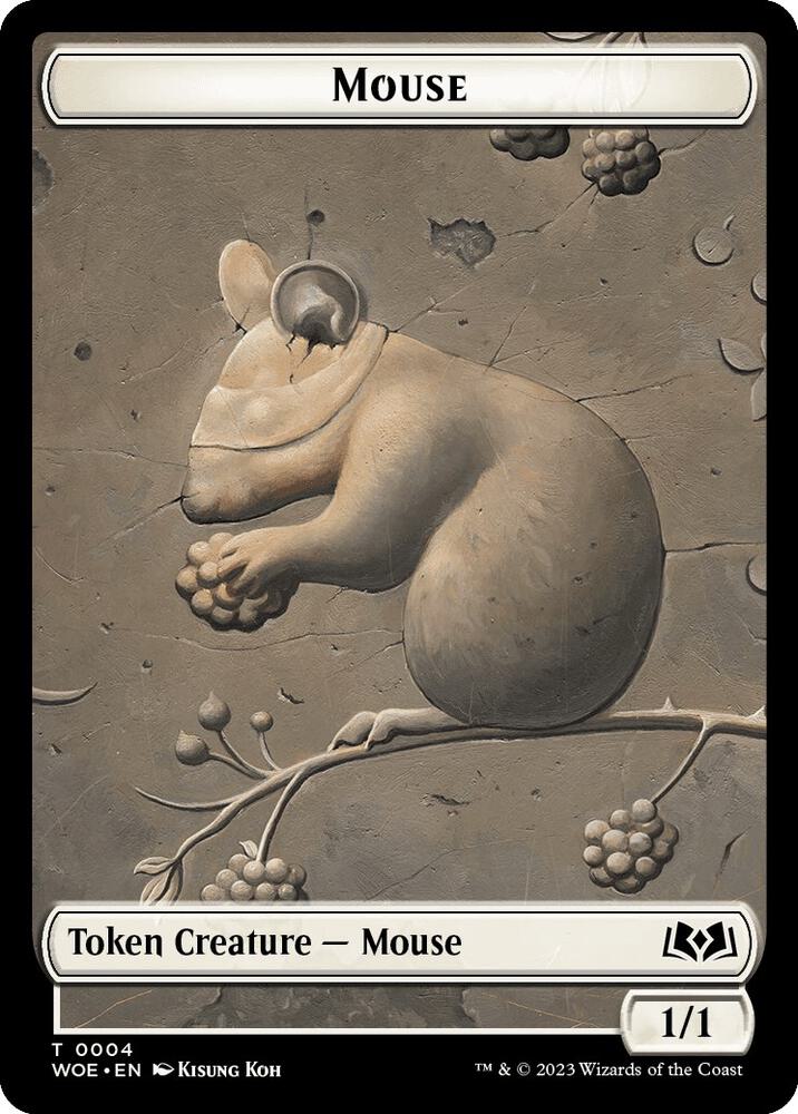 Mouse // Food (0010) Double-Sided Token [Wilds of Eldraine] 4 // 10