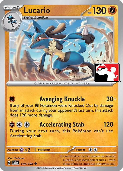 Lucario - 114/198 [Prize Pack Series Cards] 114/198