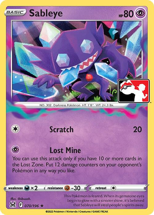 Sableye - 070/196 [Prize Pack Series Cards] 070/196