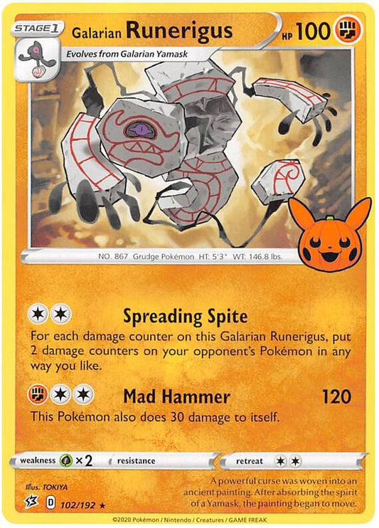 Galarian Runerigus [Trick or Trade BOOster Bundle 2023] 102/192