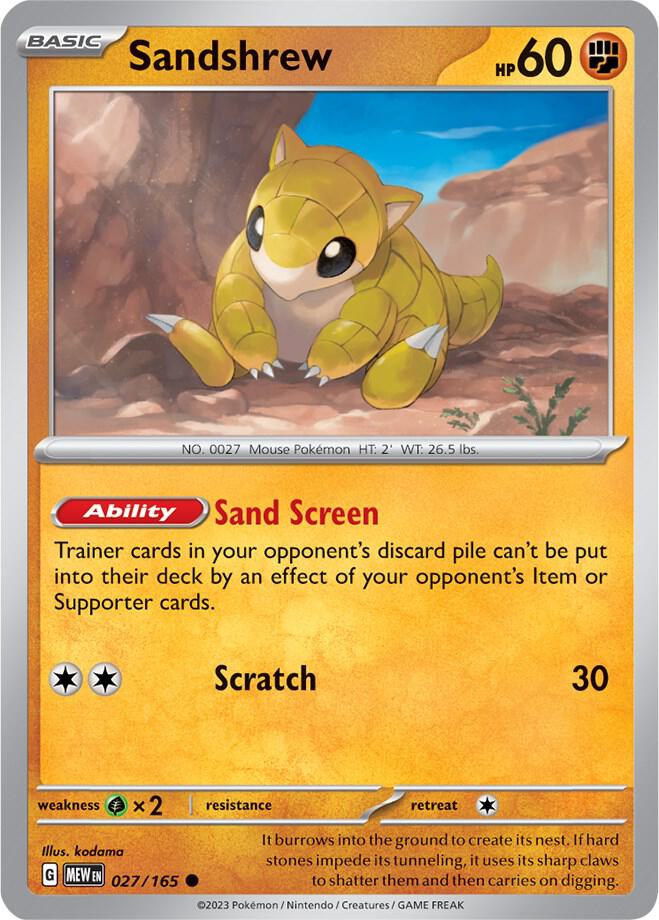 Sandshrew [SV: Scarlet & Violet 151] 027/165