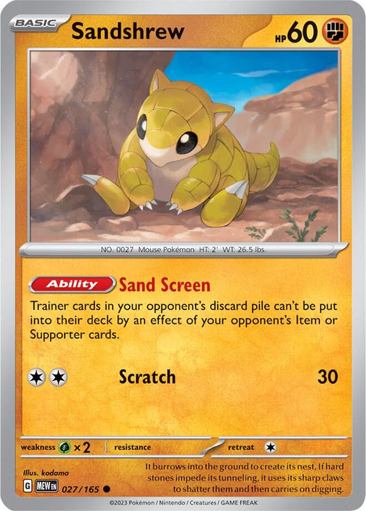 Sandshrew [SV: Scarlet & Violet 151] 027/165