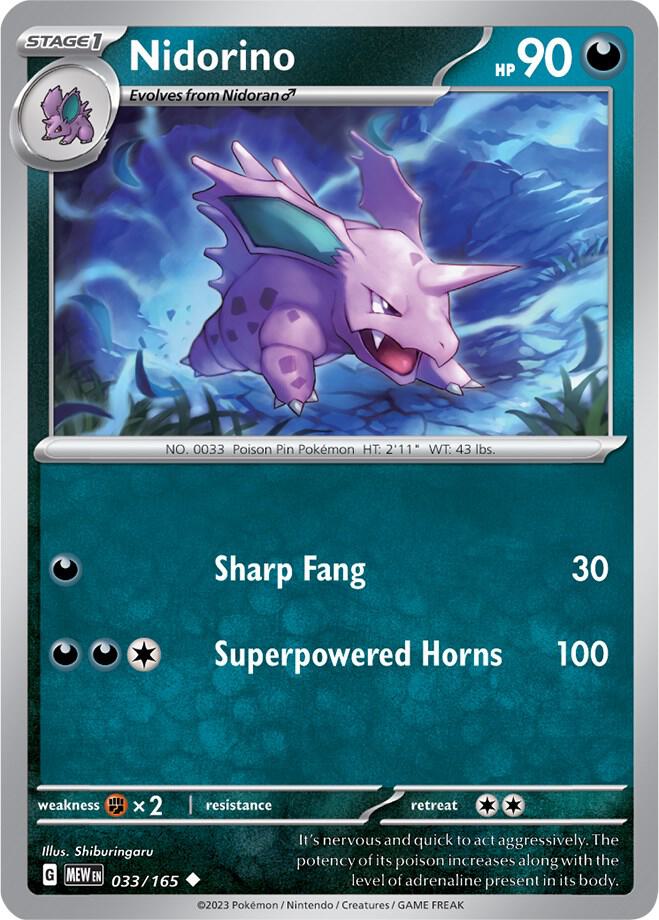 Nidorino [SV: Scarlet & Violet 151] 033/165