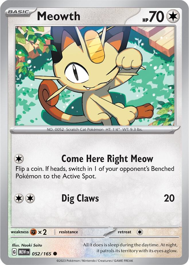 Meowth [SV: Scarlet & Violet 151] 052/165