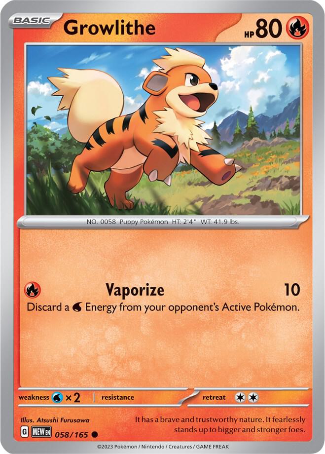 Growlithe [SV: Scarlet & Violet 151] 058/165