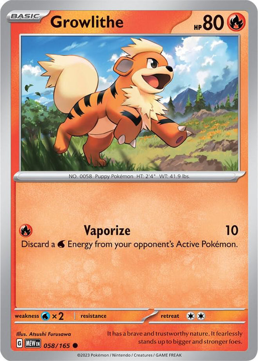 Growlithe [SV: Scarlet & Violet 151] 058/165