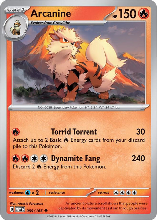 Arcanine [SV: Scarlet & Violet 151] 059/165