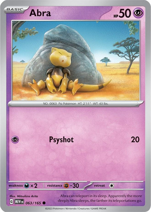 Abra [SV: Scarlet & Violet 151] 063/165