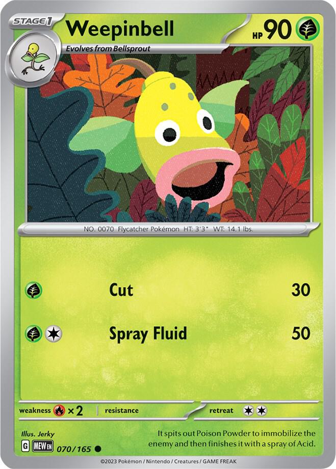 Weepinbell [SV: Scarlet & Violet 151] 070/165