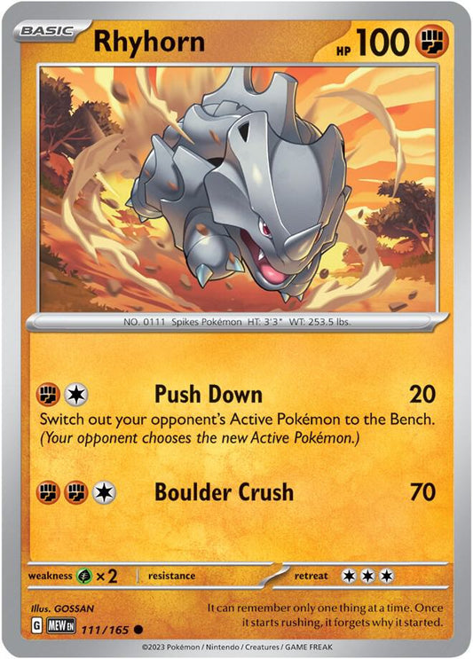 Rhyhorn [SV: Scarlet & Violet 151] 111/165