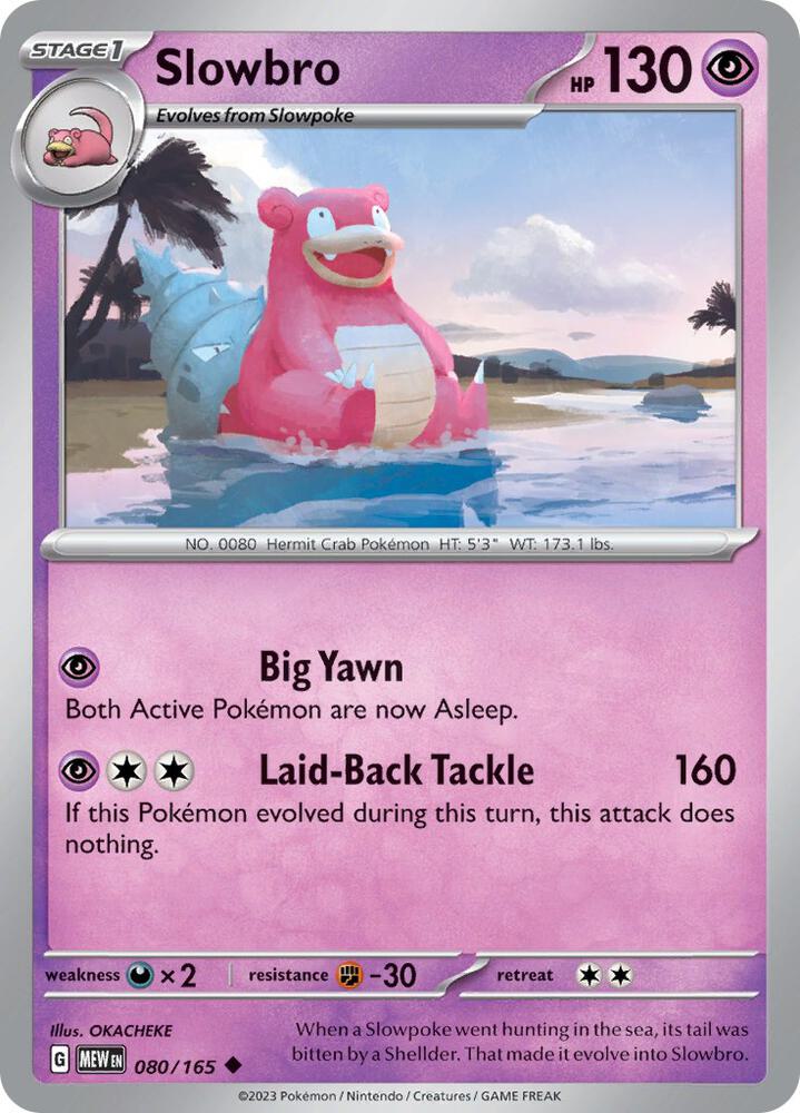 Slowbro [SV: Scarlet & Violet 151] 080/165