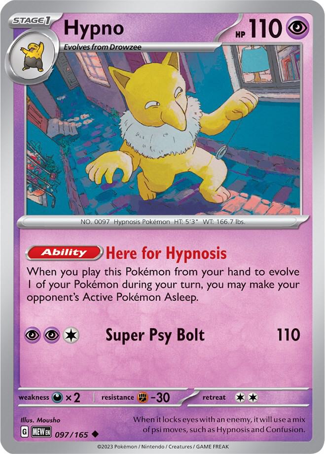Hypno [SV: Scarlet & Violet 151] 097/165