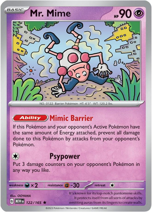Mr. Mime - 122/165 [SV: Scarlet & Violet 151] 122/165