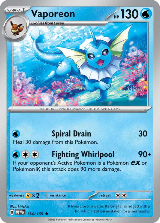 Vaporeon [SV: Scarlet & Violet 151] 134/165