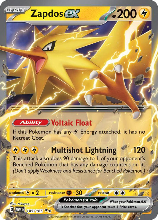 Zapdos ex - 145/165 [SV: Scarlet & Violet 151] 145/165