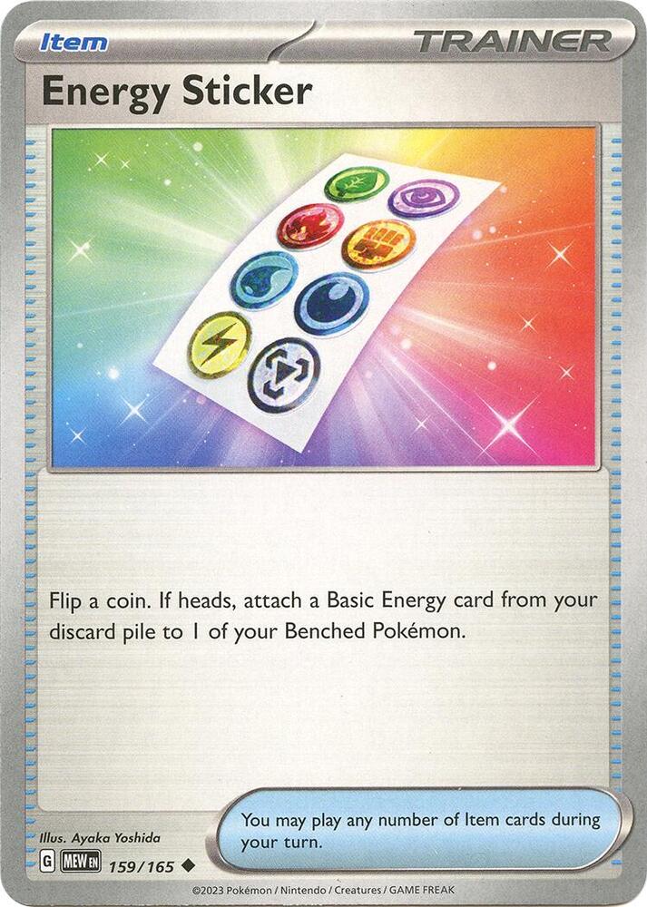 Energy Sticker [SV: Scarlet & Violet 151] 159/165