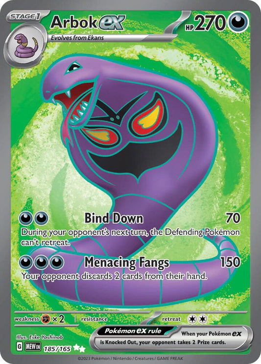 Arbok ex - 185/165 [SV: Scarlet & Violet 151] 185/165