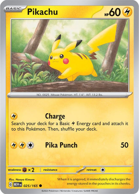 Pikachu - 025/165 [SV: Scarlet & Violet 151] 025/165