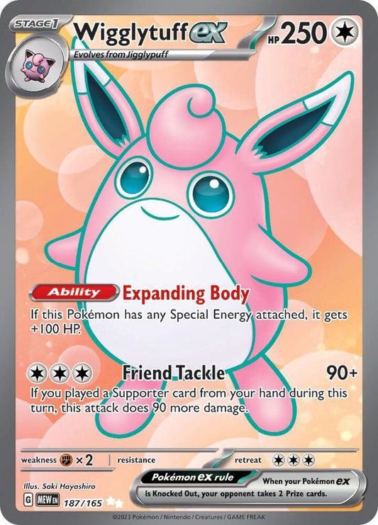 Wigglytuff ex - 187/165 [SV: Scarlet & Violet 151] 187/165