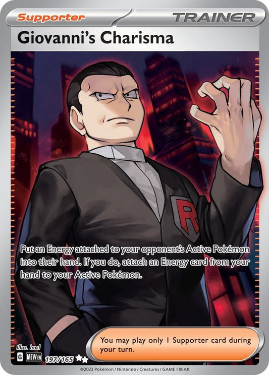 Giovanni's Charisma - 197/165 [SV: Scarlet & Violet 151] 197/165