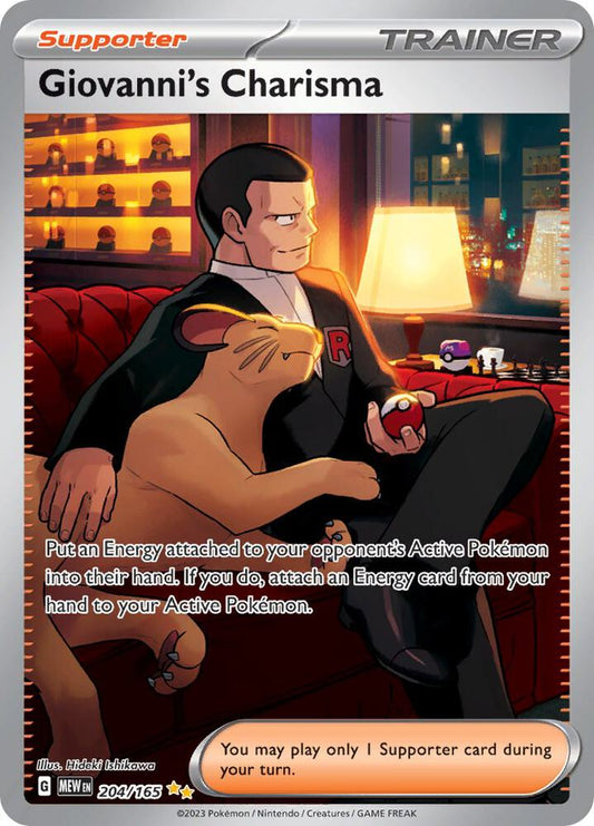 Giovanni's Charisma - 204/165 [SV: Scarlet & Violet 151] 204/165