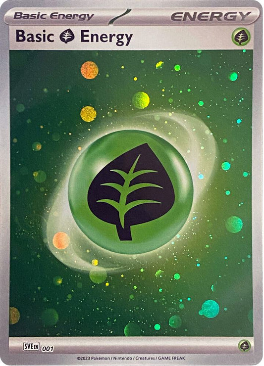 Basic Grass Energy (Cosmos Holo) [SVE: Scarlet & Violet Energies] 001