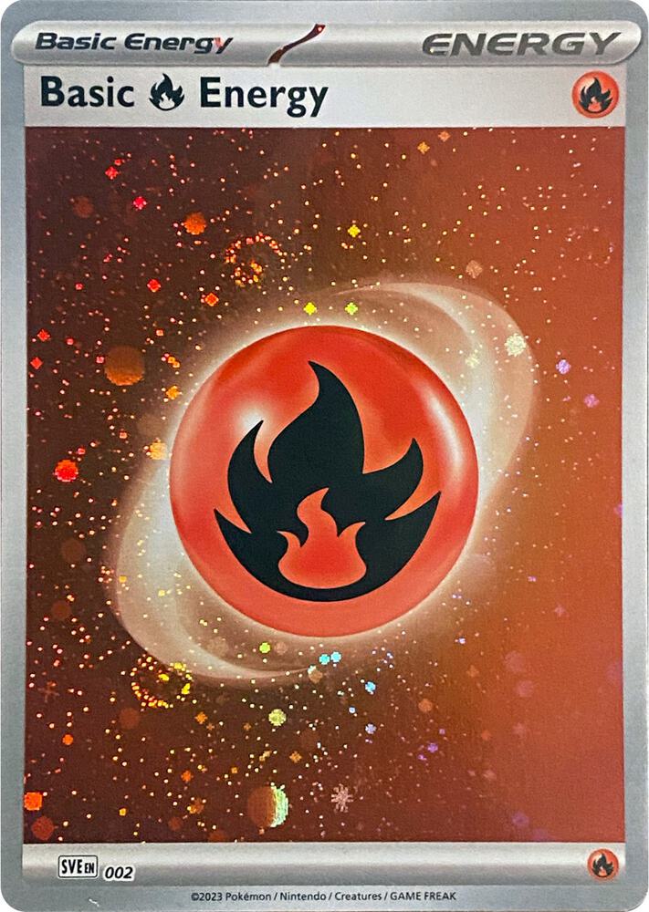 Basic Fire Energy (Cosmos Holo) [SVE: Scarlet & Violet Energies] 002