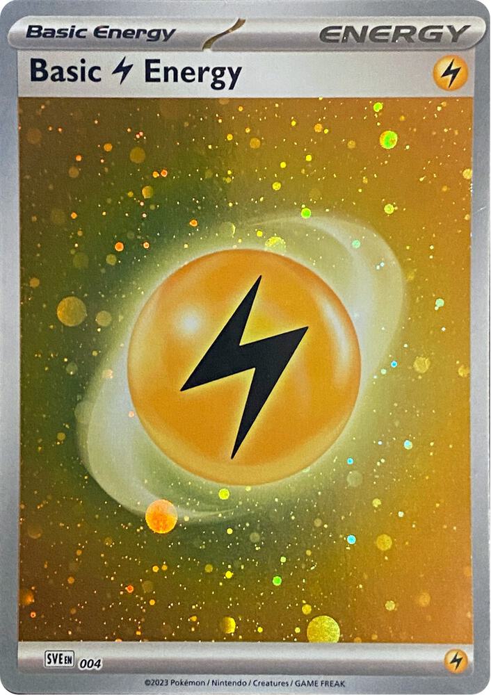 Basic Lightning Energy (Cosmos Holo) [SVE: Scarlet & Violet Energies] 004