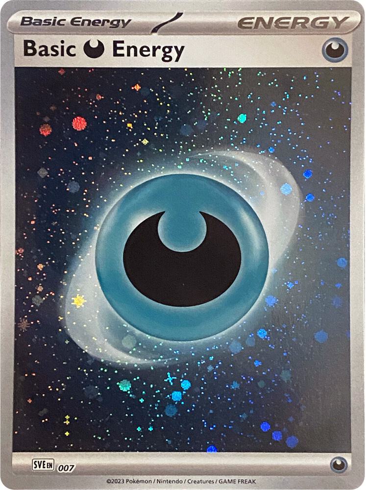 Basic Darkness Energy (Cosmos Holo) [SVE: Scarlet & Violet Energies] 007