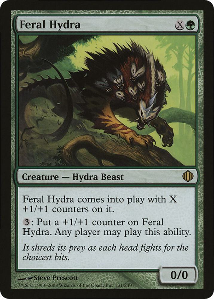 Feral Hydra (Magic Player Rewards 2009) [Oversize Cards] 131