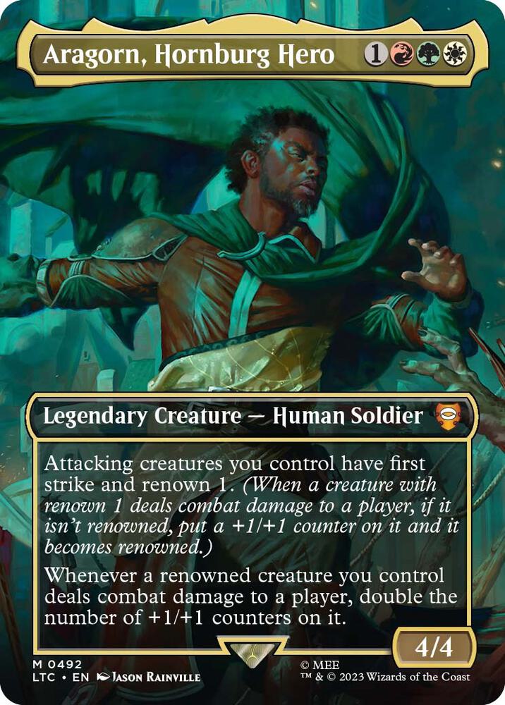 Aragorn, Hornburg Hero (Borderless) [Commander: The Lord of the Rings: Tales of Middle-earth] 492
