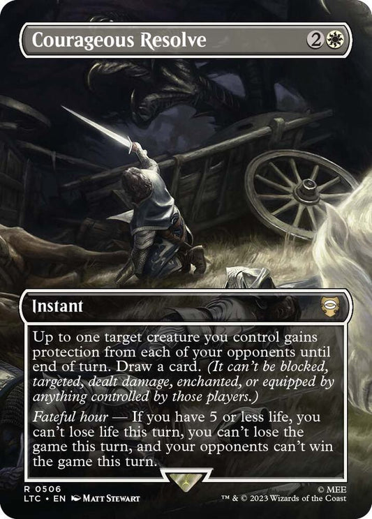 Courageous Resolve (Borderless) [Commander: The Lord of the Rings: Tales of Middle-earth] 506