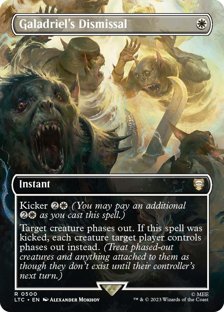 Galadriel's Dismissal (Borderless) [Commander: The Lord of the Rings: Tales of Middle-earth] 500