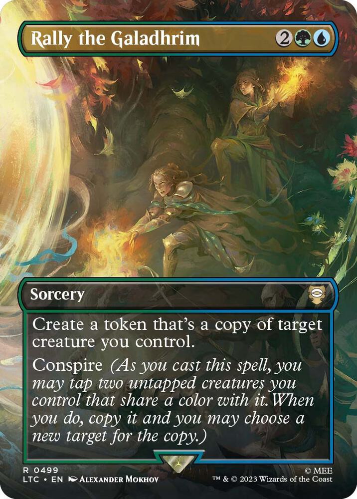 Rally the Galadhrim (Borderless) [Commander: The Lord of the Rings: Tales of Middle-earth] 499