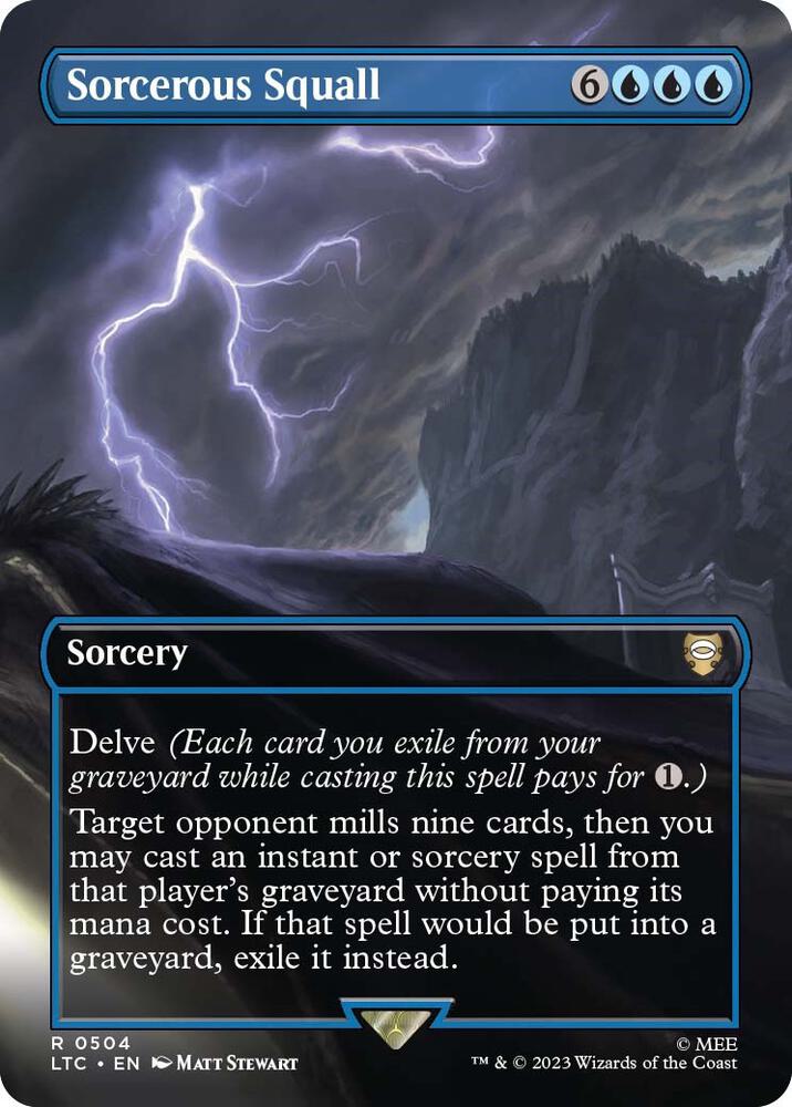 Sorcerous Squall (Borderless) [Commander: The Lord of the Rings: Tales of Middle-earth] 504