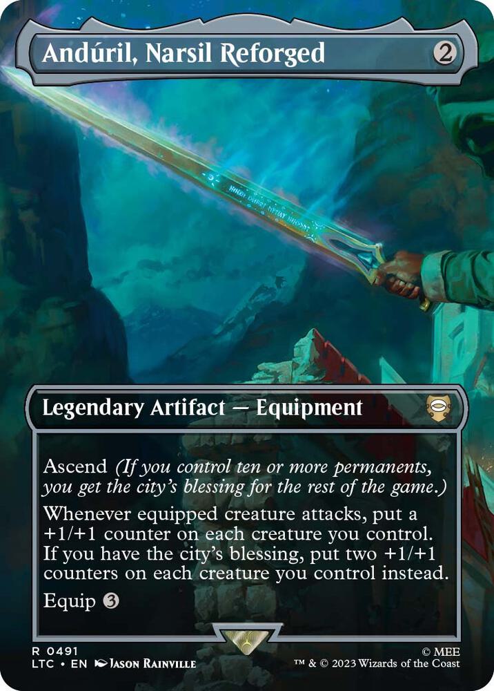 Anduril, Narsil Reforged (Borderless) [Commander: The Lord of the Rings: Tales of Middle-earth] 491