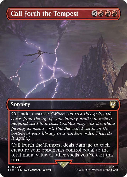 Call Forth the Tempest (Borderless) [Commander: The Lord of the Rings: Tales of Middle-earth] 509