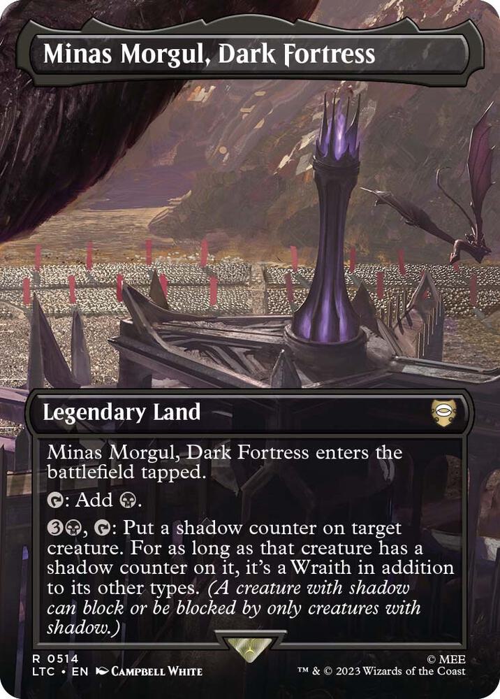 Minas Morgul, Dark Fortress (Borderless) [Commander: The Lord of the Rings: Tales of Middle-earth] 514