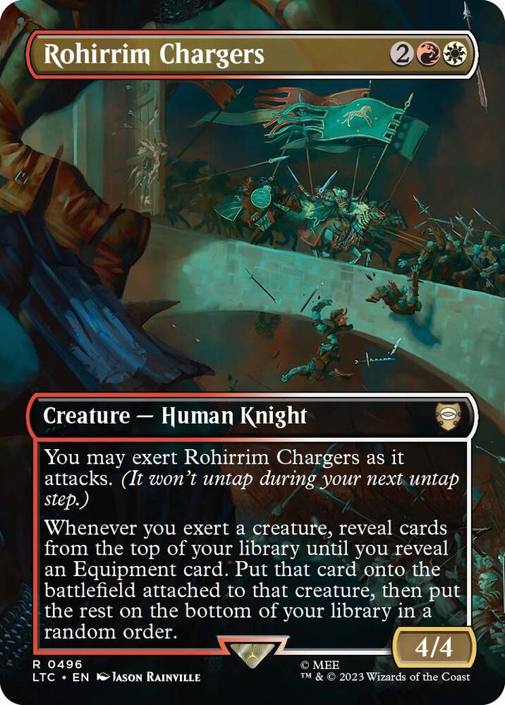 Rohirrim Chargers (Borderless) [Commander: The Lord of the Rings: Tales of Middle-earth] 496