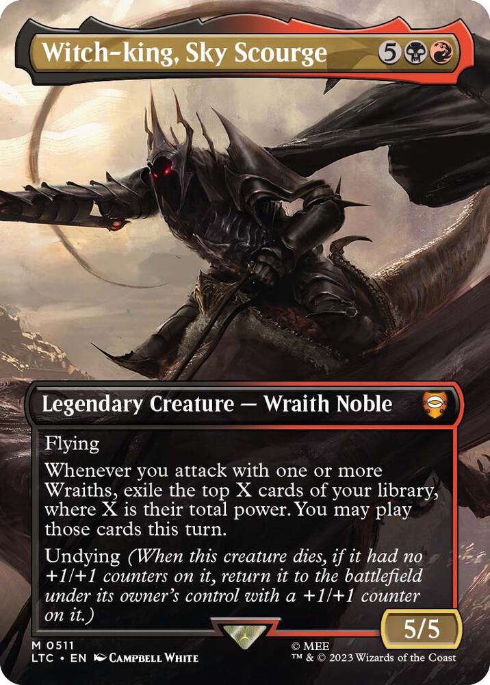 Witch-king, Sky Scourge (Borderless) [Commander: The Lord of the Rings: Tales of Middle-earth] 511