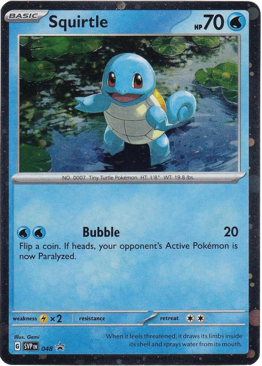 Squirtle - 048 (Cosmos Holo) [SV: Scarlet & Violet Promo Cards] 048