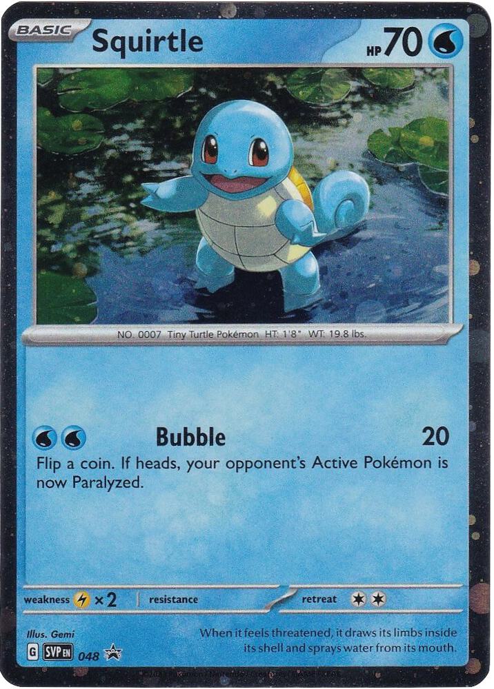 Squirtle - 048 (Cosmos Holo) [SV: Scarlet & Violet Promo Cards] 048