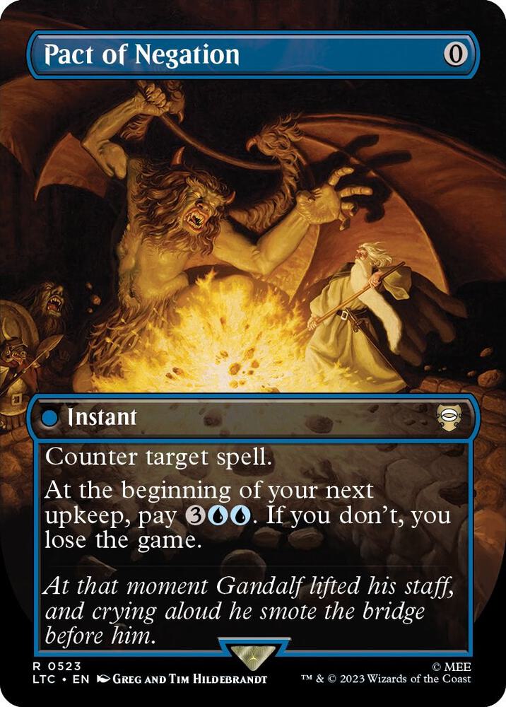 Pact of Negation (Borderless) [Commander: The Lord of the Rings: Tales of Middle-earth] 523