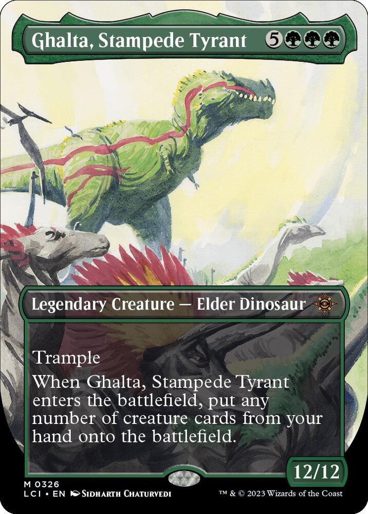 Ghalta, Stampede Tyrant (Borderless) [The Lost Caverns of Ixalan] 326