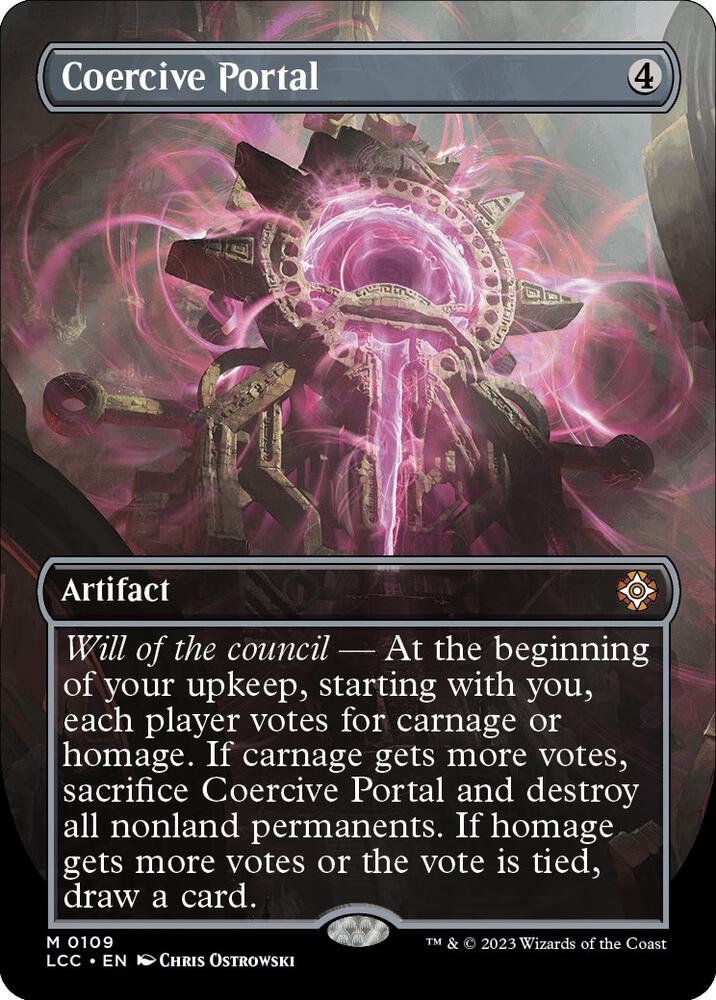 Coercive Portal (Borderless) [Commander: The Lost Caverns of Ixalan] 109